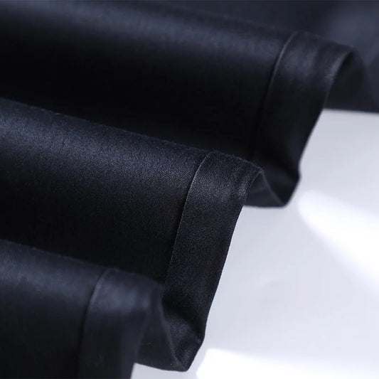 Pantalones elásticos de seda de corte ajustado