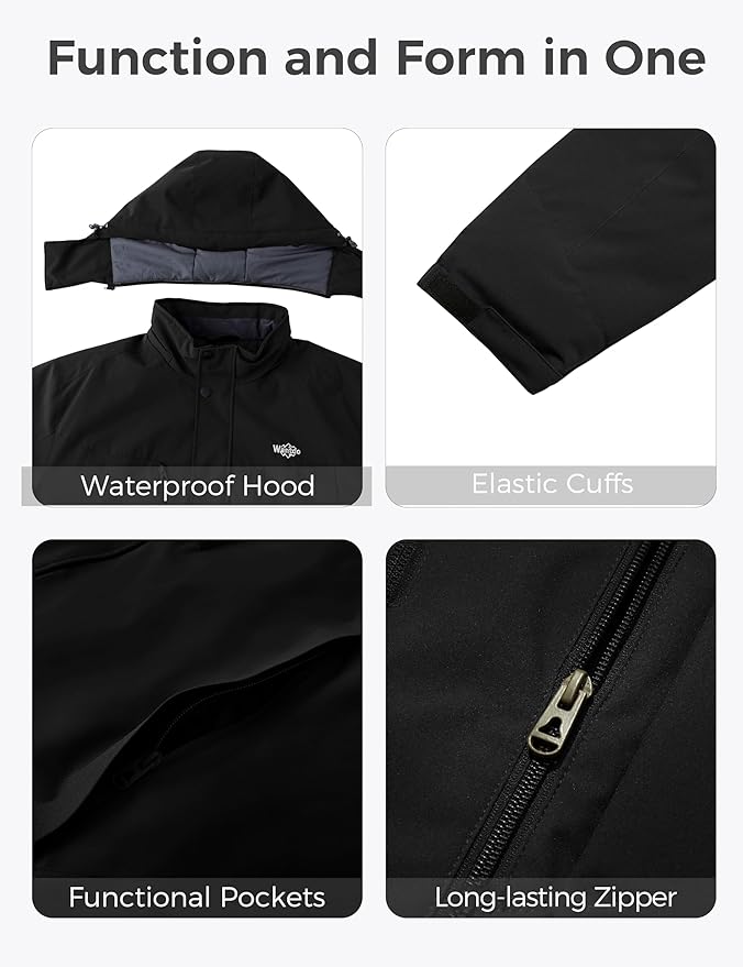 Mens Jackets Waterproof Winter Snow