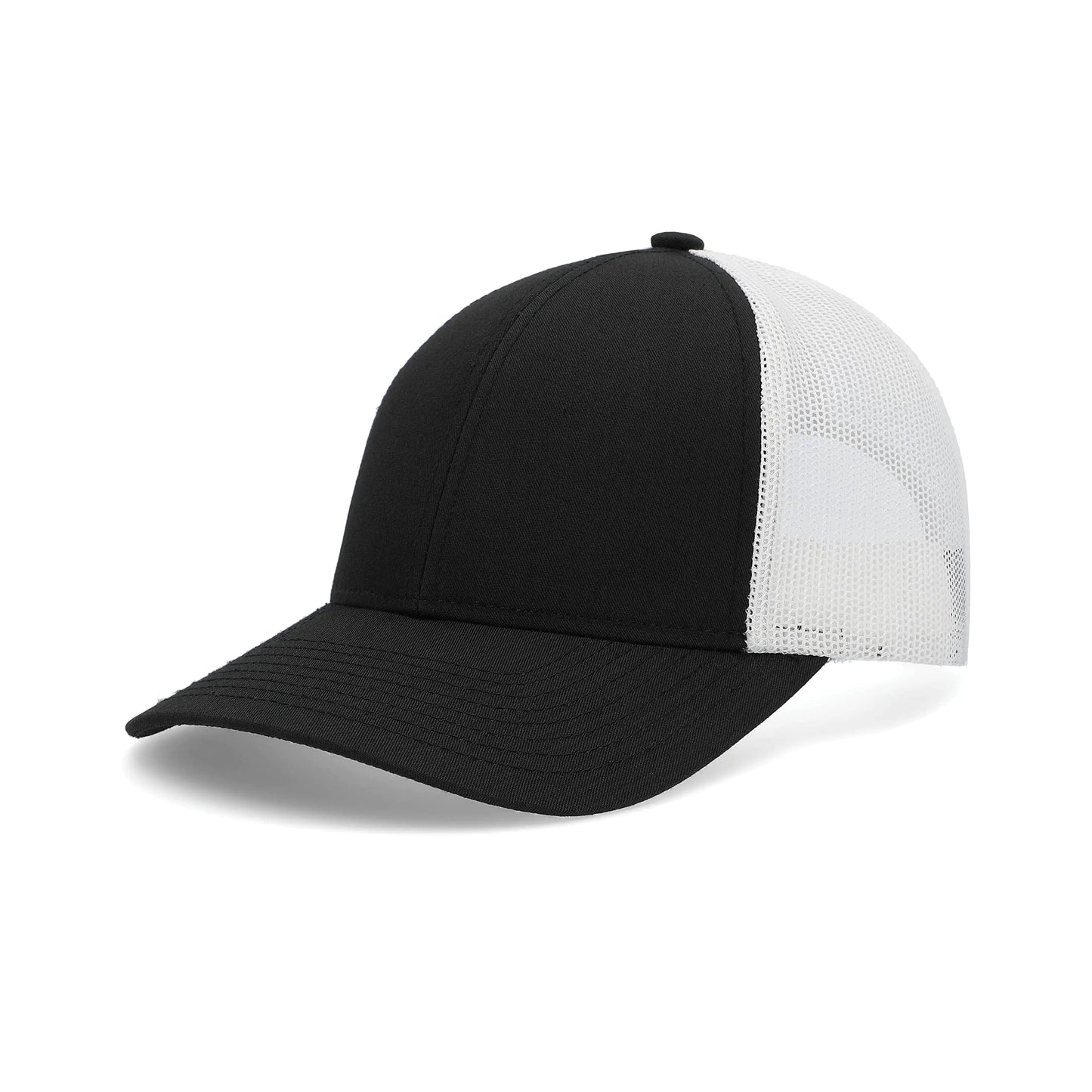 Gorra de camionero de perfil bajo Pacific Headwear, color negro, blanco y negro
