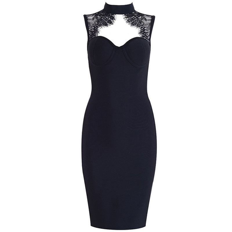 Vestido negro de moda