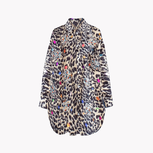 Beaded Leopard Shirt