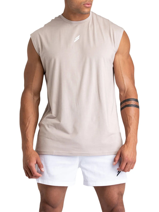 Mens Dri fit Sleeveless Fitness T-Shirt
