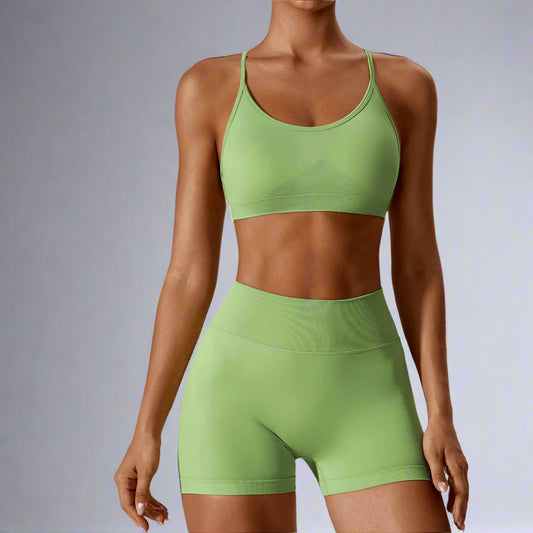 Seamless Yoga Outfit Set for Women - Quick Dry Material