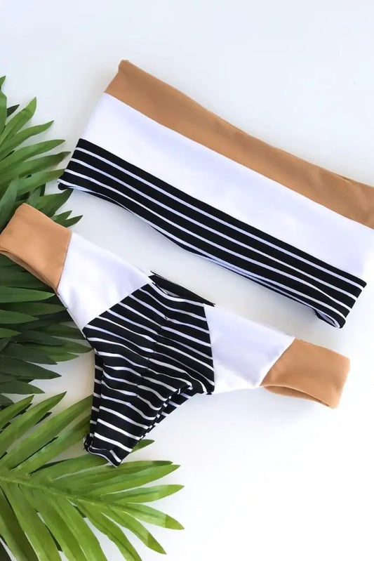 Color Block Swimwear and Bikini Collection