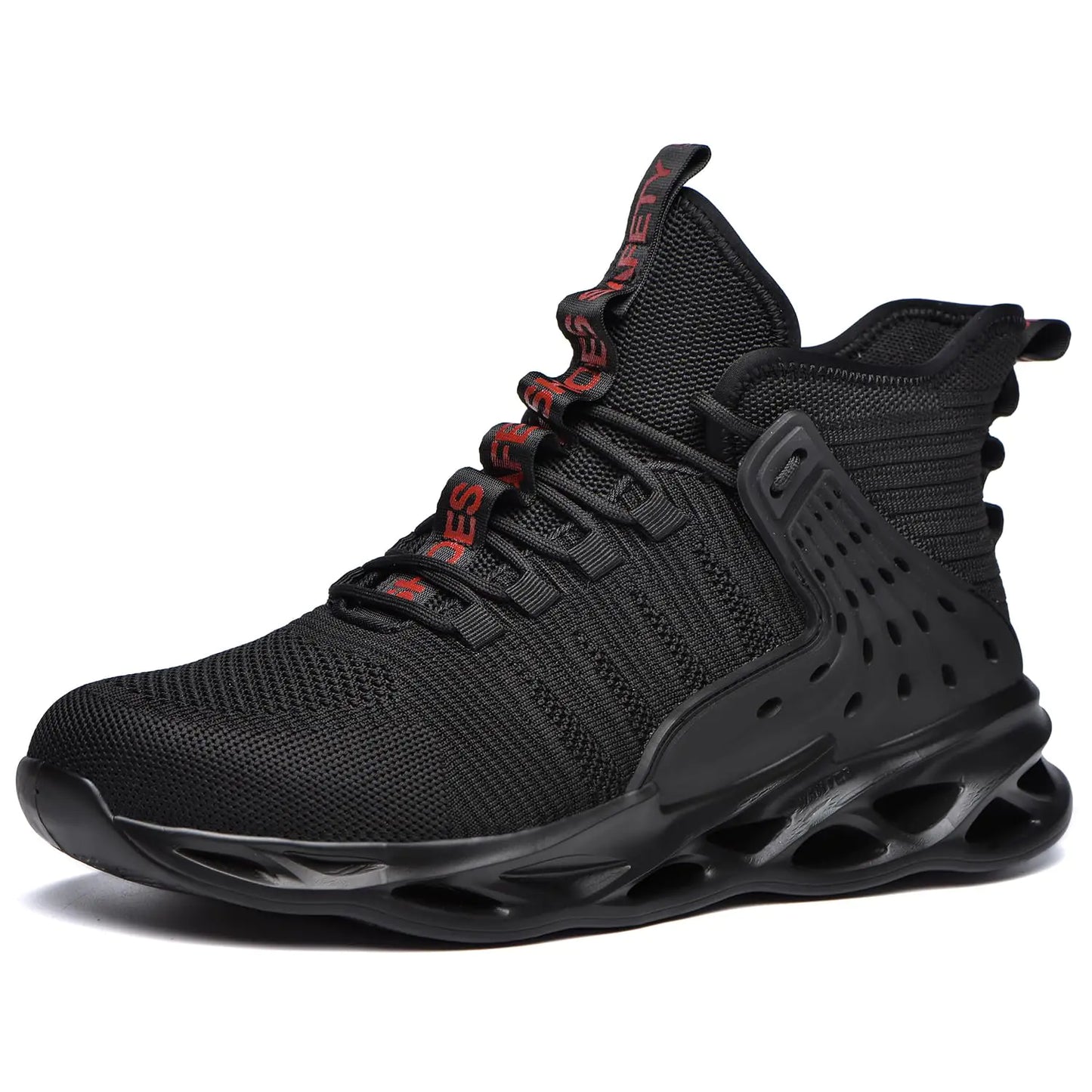 Zapatos de seguridad Acdoslow con punta de acero para hombre, ligeros, transpirables y antideslizantes, para construcción industrial, para mujer, color negro 787/Negro/43