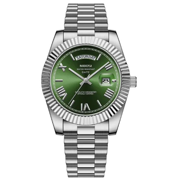 Fashion Men's Quartz Watch with Solid Stainless Steel Strap