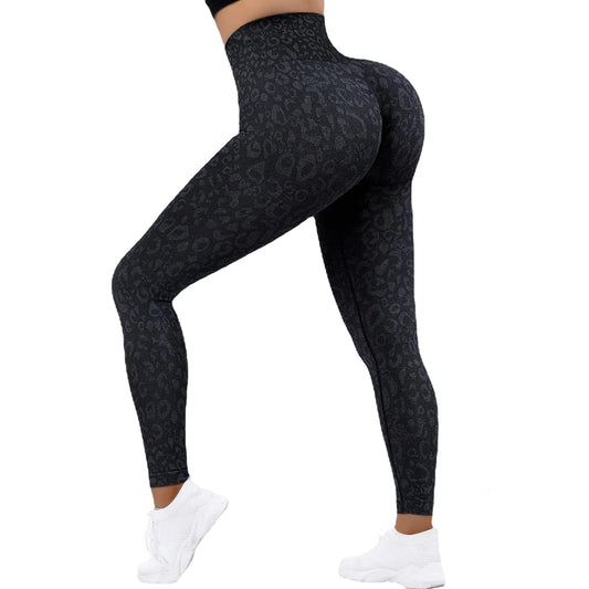 Leopard Print High Waist Yoga Fitness Pants