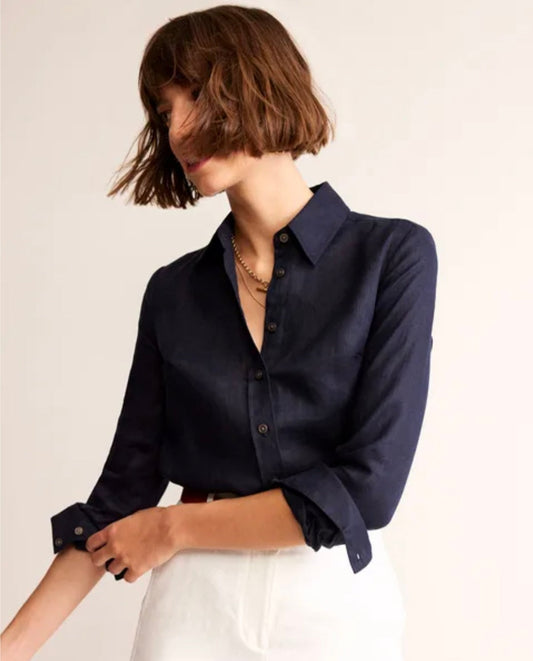 Blue Linen Shirt | Linen Shirt | Formal Shirt | Summer Shirt