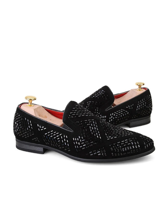Rhinestone Shining Loafer Shoes