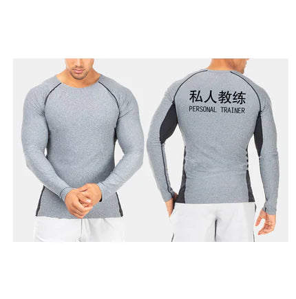 Men's Long Sleeve Training Top, Custom Fit