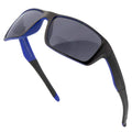 VITENZI Bifokale Sonnenbrille für Damen und Herren, Sportliche, umlaufende Lesebrille mit getönter Sonnenblende und Lesehilfe – Palermo in Blau 1,75