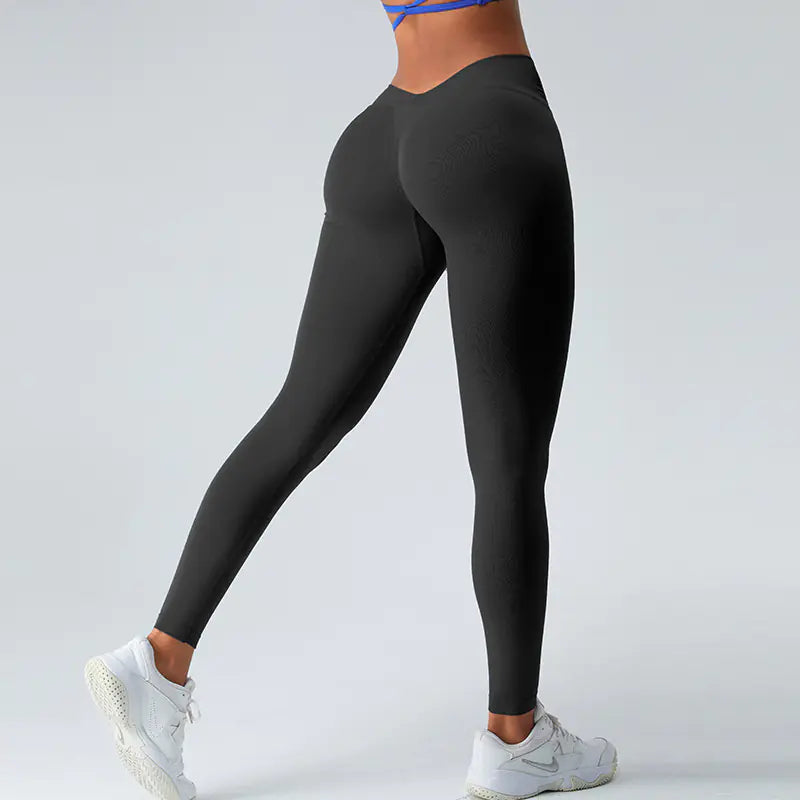 High Waist Seamless V Waist Yoga Pants for Women