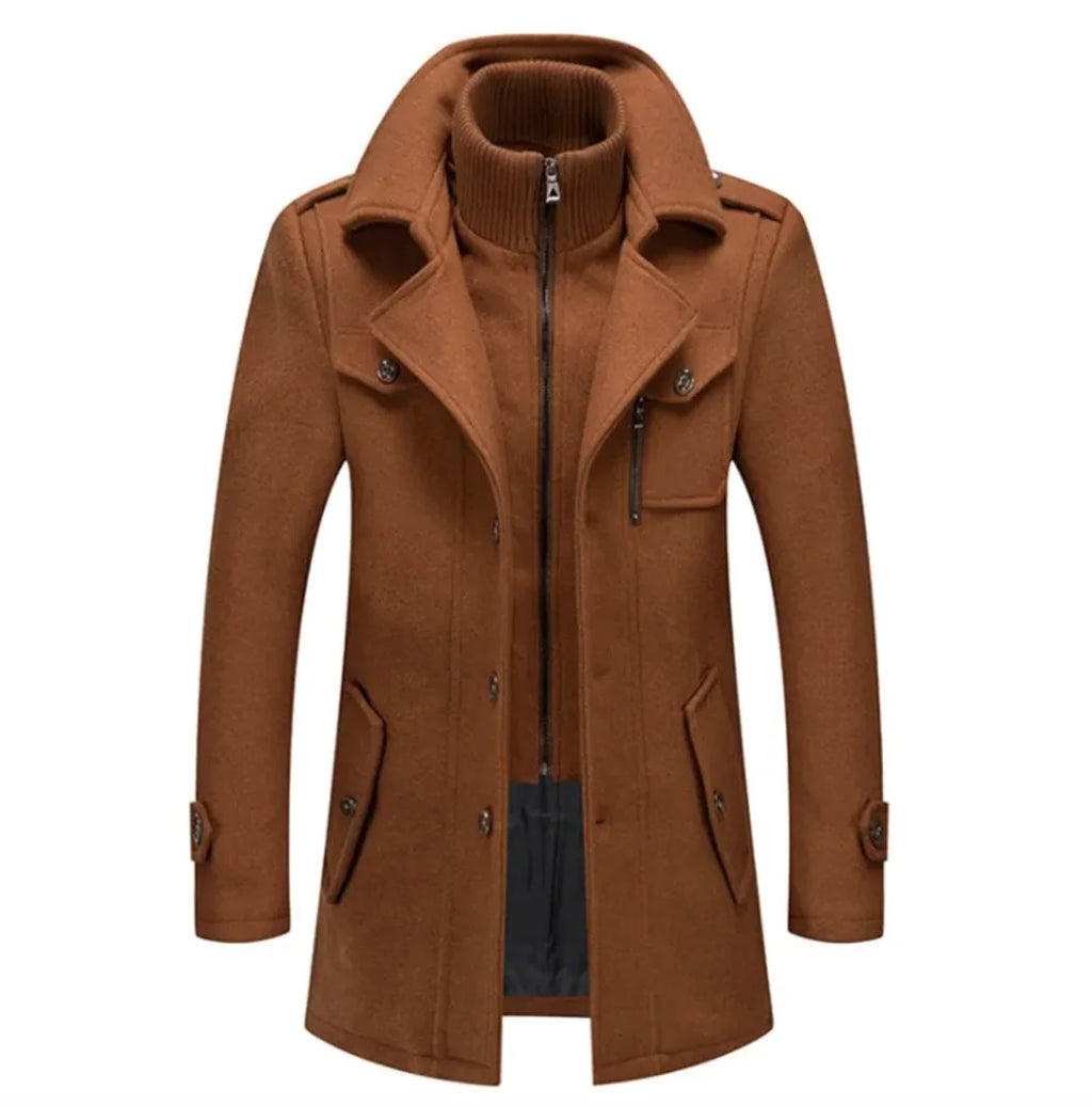 Chaqueta de lana de algodón resistente al frío para hombre