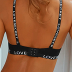 Black Cotton Women's Bra with Steel Ring for Daily Wear