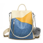 Women's Fashion Soft Leather Backpack - Large Capacity