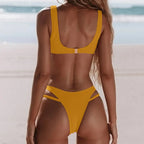 High Cut Hollow Out Micro Swimwear