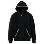 Fleece-Lined Hooded Earth Tone Pullover