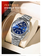 Steel Belt Waterproof Double Calendar Luminous Watch