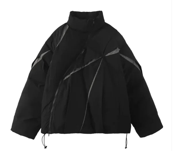 Color Matching Fashion Bread Coat For Men