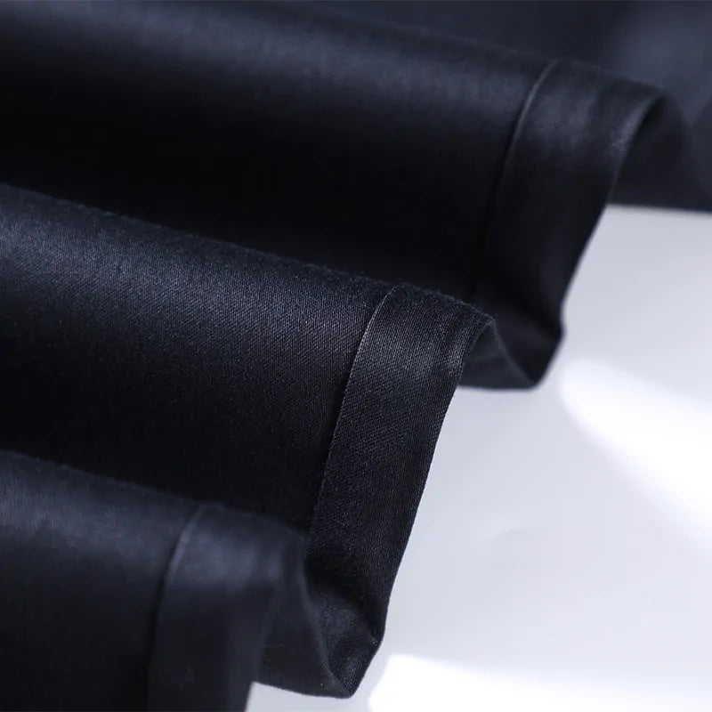 Elastische Seidenhose im Slim Fit