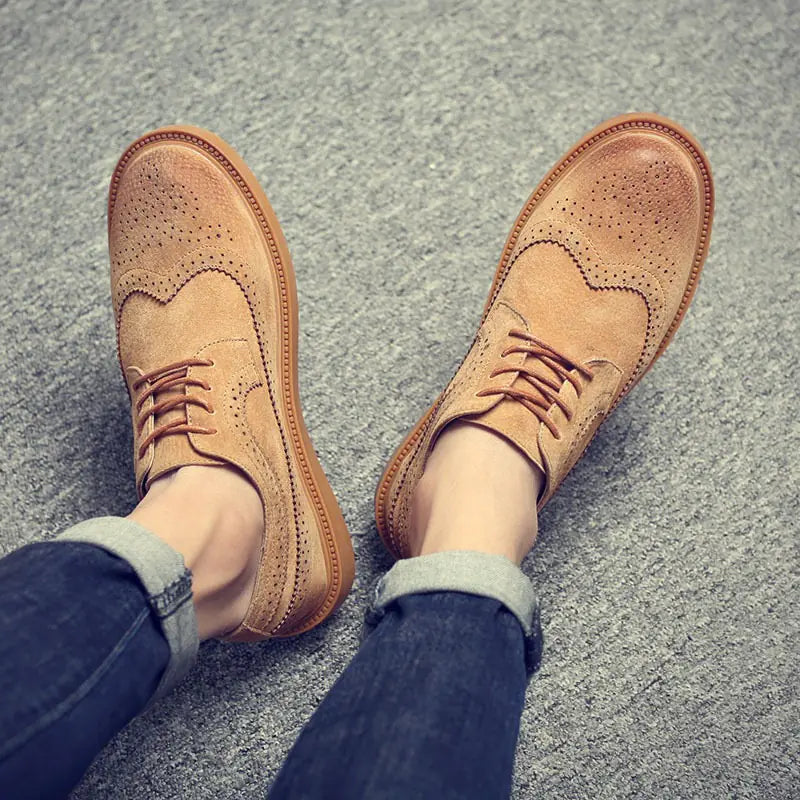 Men's Trendy Casual Pig Leather British Shoes