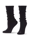 HUE Damen Slouch 3er-Pack, weiche, dicke Scrunch-Socken, Stapelsocken, Einheitsgröße, Schwarz/Schwarz/Schwarz