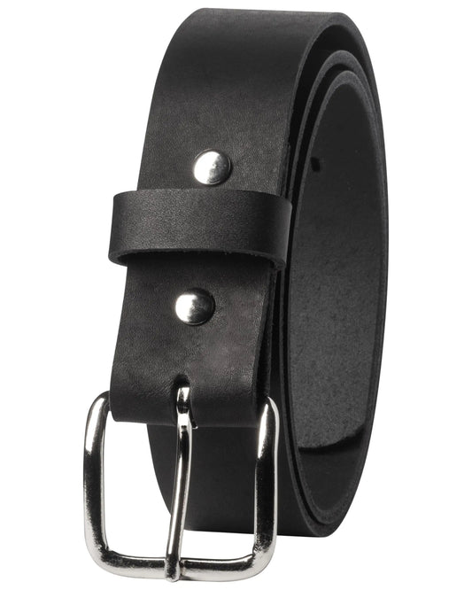 American Made Mens Belt | Genuine Leather Belt for Men | Real Leather Belt | Black 46