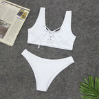Women's Bikini, Sexy Solid Color Swimsuit