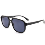 SOPHILY Quadratische Lesebrille für Herren und Damen, Doppelsteg, Pilotenbrille, Vollglas, Sonnen-Lesebrille, UV400, Fahren im Freien, schwarzer Rahmen + graue Linse, +1,75