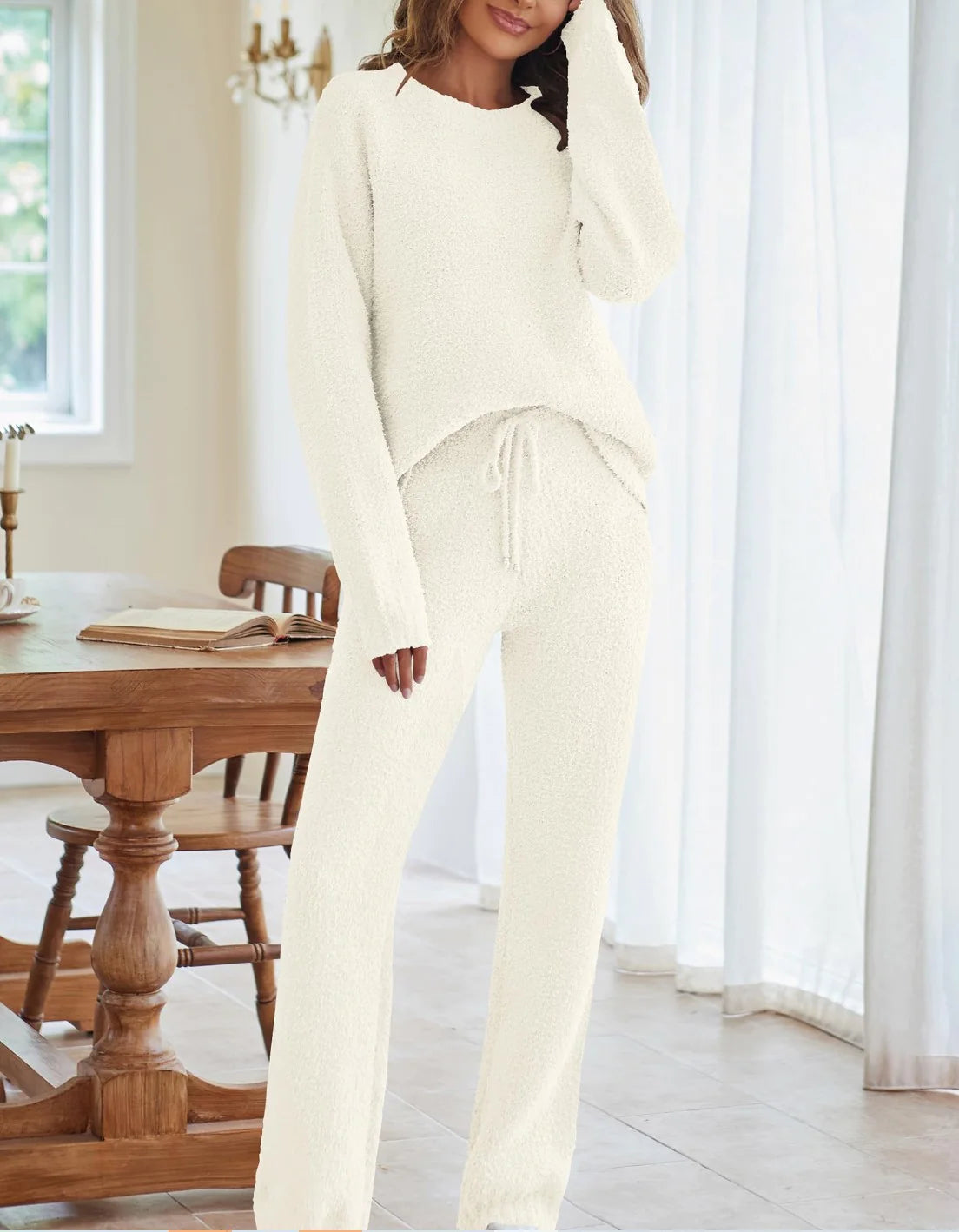 Women's Long Sleeve Trousers Warm Suit