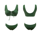 Women's Bikini, Sexy Solid Color Swimsuit