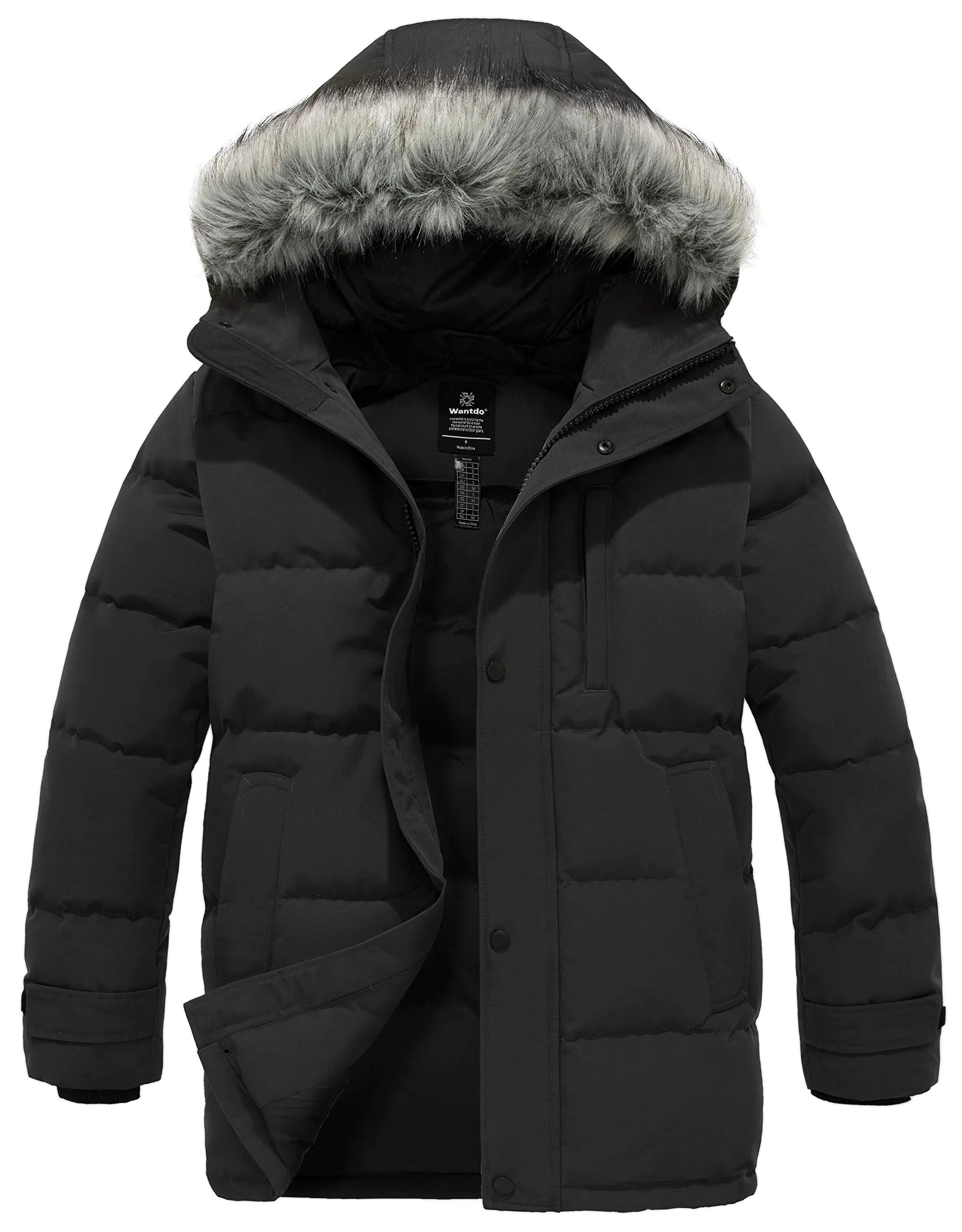 Waterproof Black Winter Jacket
