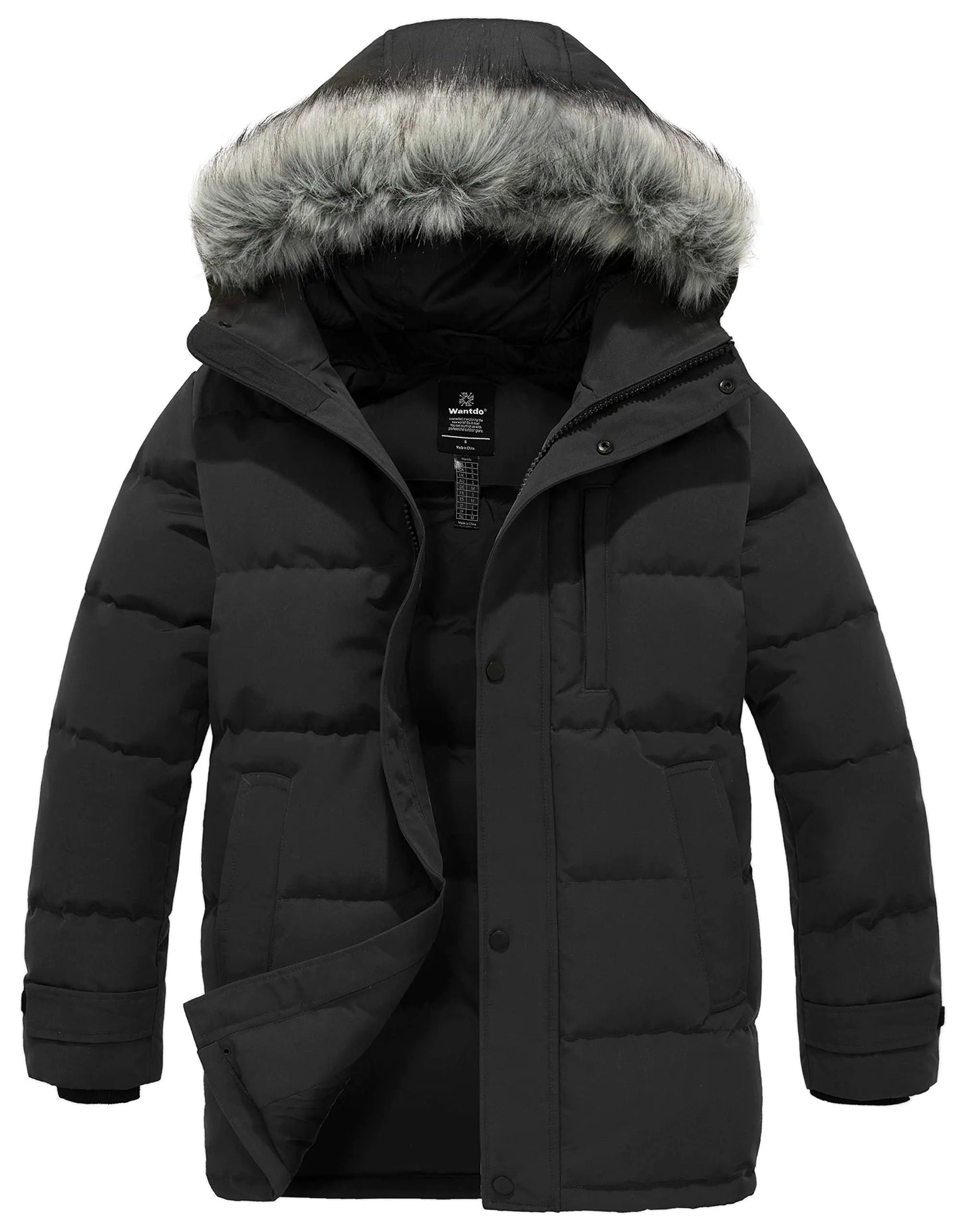 Waterproof Black Winter Jacket