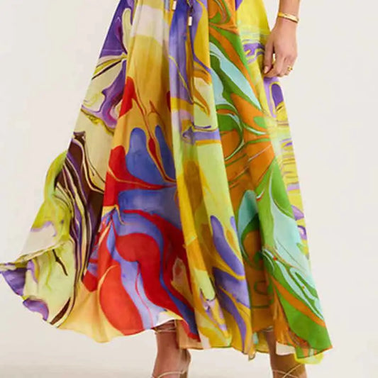 Loose Top Pleated Waist Tight Skirt