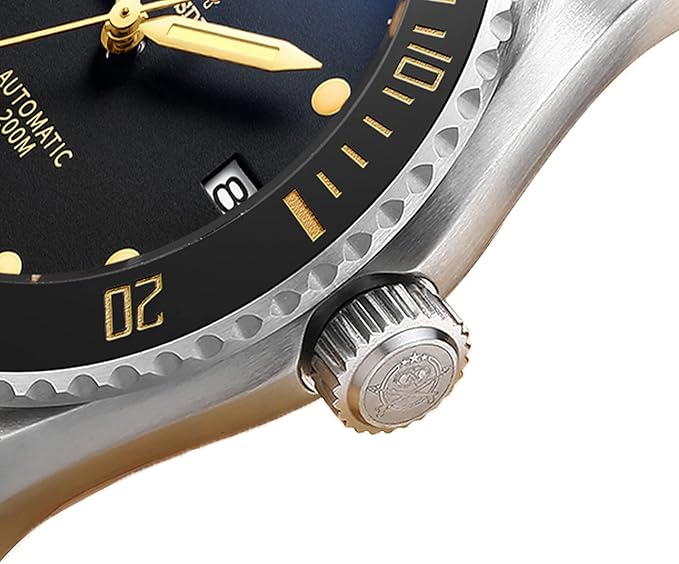 ADDIESDIVE Flieger taucheruhr Herren Automatische Uhr Edelstahlarmband H9