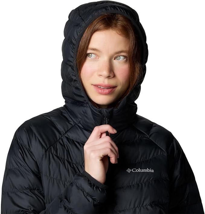 Columbia Womens Powder Lite II Hooded Jacket Black Small