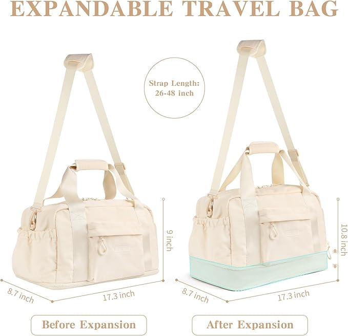 Erweiterbare Reisetasche