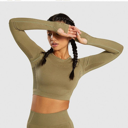 Seamless Women's Yoga Set - High Elasticity & Quick Dry