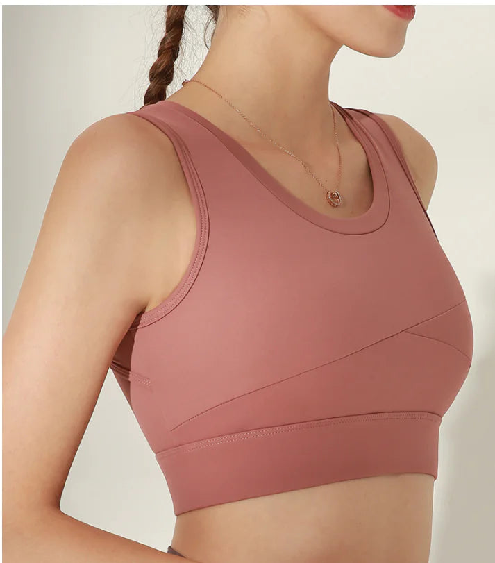 Women's Sports Bra for Running and Yoga, Shockproof