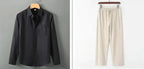 Breezy Linen Stand-Collar Shirt