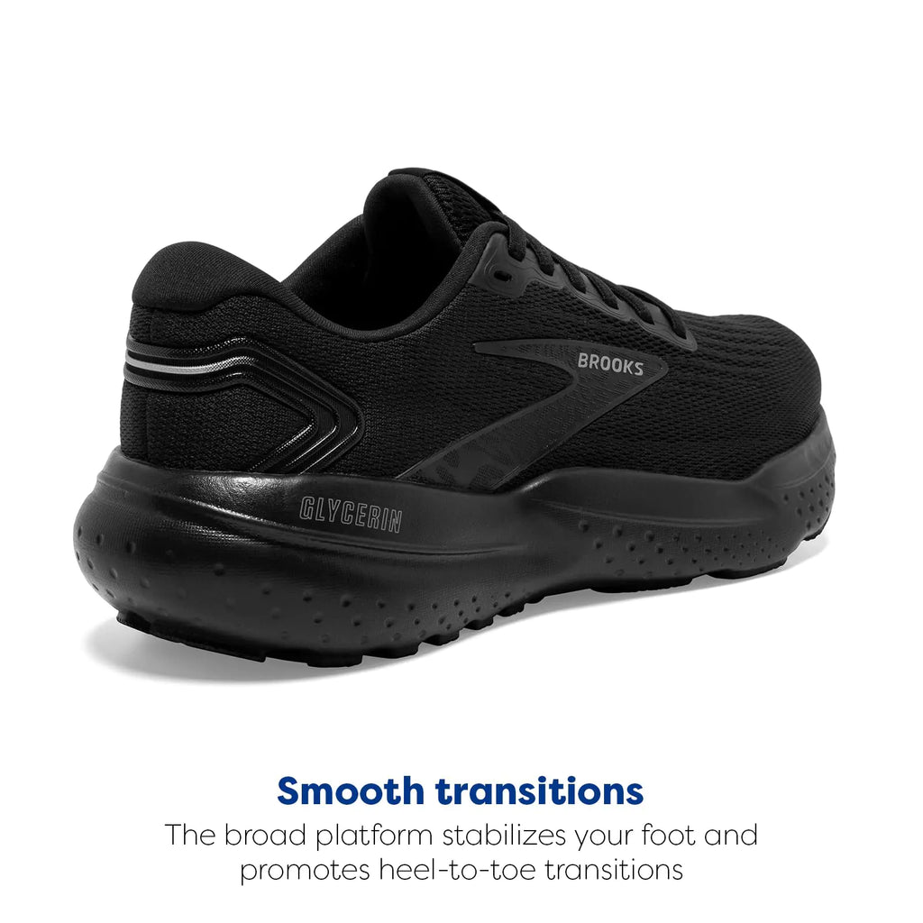 Brooks Women’s Glycerin 21 Neutral Running Shoe 11 Black/Black/Ebony