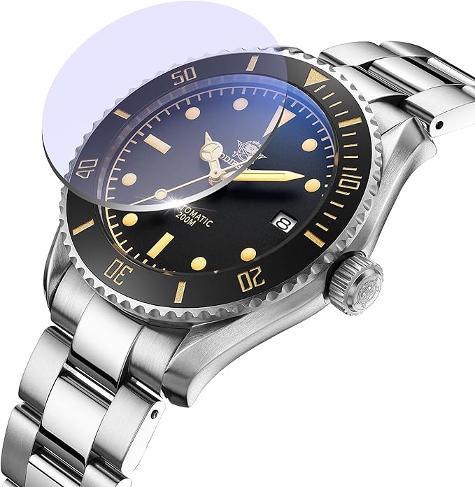 ADDIESDIVE Flieger taucheruhr Herren Automatische Uhr Edelstahlarmband H9