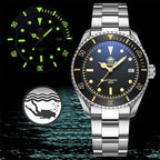 ADDIESDIVE Flieger taucheruhr Herren Automatische Uhr Edelstahlarmband H9
