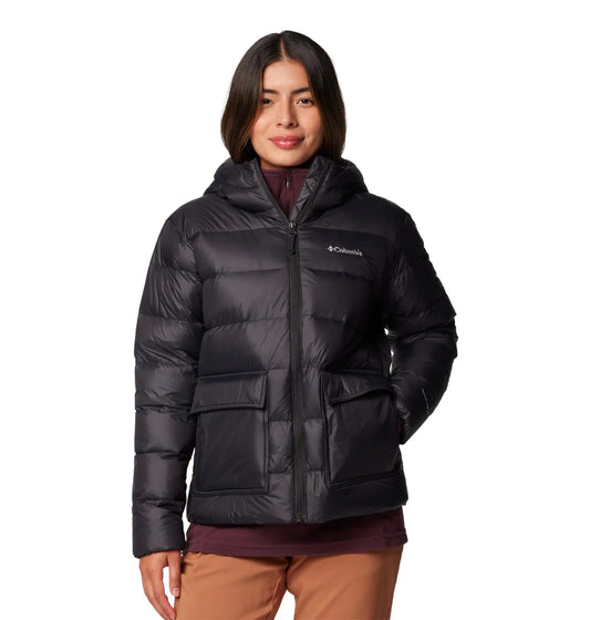 Columbia Womens Harmony Falls Hooded Down Jacket Black Medium