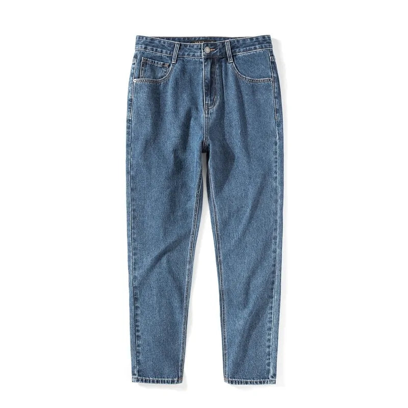 Men's Loose Cotton Denim Jeans: Spring & Autumn Streetwear