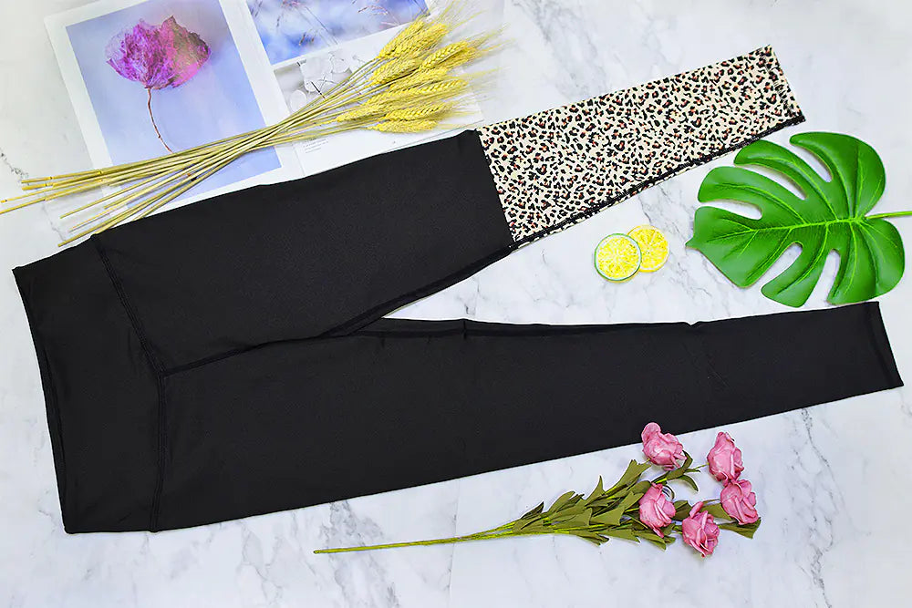 New Women's Leopard Print Yoga Set for Fitness