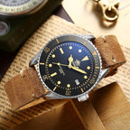 ADDIESDIVE Flieger taucheruhr Herren Automatische Uhr Edelstahlarmband H9