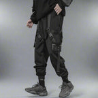Mens Streetwear Joggers Techwear Clothing Urban Hip Hop Trousers Black Streetwear Gothic