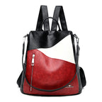 Women's Fashion Soft Leather Backpack - Large Capacity
