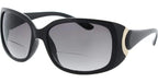 Incredible Bargains The Vogue Bifokale Sonnenbrille Lesebrille Outdoor Sonne Lesen Bifokale Lesebrille mit Designer-Stil für Frauen + 2,50 Schwarz